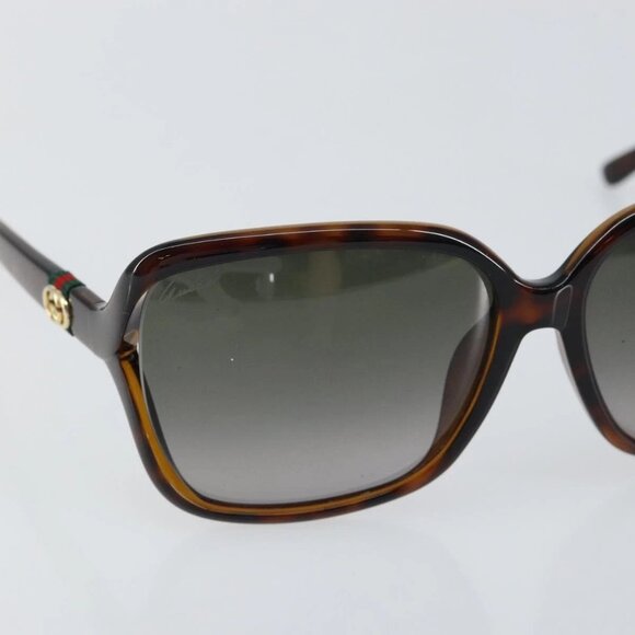 GUCCI Web Sherry Line Sunglasses plastic Brown main image 8